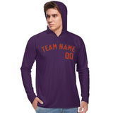 Custom Purple Orange Red UV-Hoodie