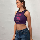 Custom Purple Pink Sleeveless Tank Top