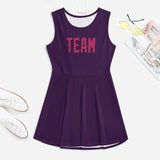 Custom Purple Pink Cheerleader Dress