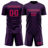 Custom Purple Pink Soccer Jersey