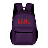 Custom Purple Red Kids Backpack