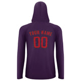 Custom Purple Red UV-Hoodie