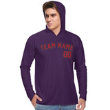 Custom Purple Red UV-Hoodie