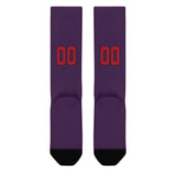 Custom Purple Red Knee-High Sock