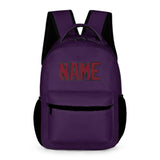 Custom Purple Crimson Red Kids Backpack