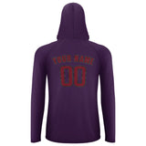 Custom Purple Crimson Red UV-Hoodie