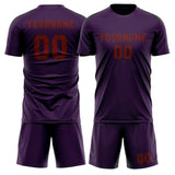 Custom Purple Crimson Red Soccer Jersey