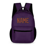 Custom Purple Coral Red Kids Backpack