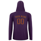 Custom Purple Coral Red UV-Hoodie