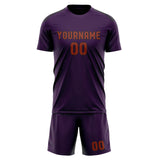 Custom Purple Coral Red Soccer Jersey
