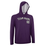 Custom Purple White UV-Hoodie