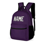 Custom Purple White Kids Backpack