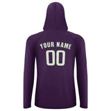 Custom Purple White UV-Hoodie