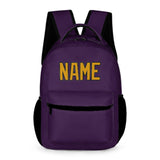 Custom Purple Yellow Kids Backpack
