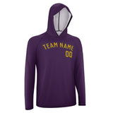 Custom Purple Yellow UV-Hoodie
