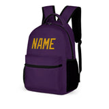 Custom Purple Yellow Kids Backpack