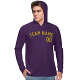 Custom Purple Yellow UV-Hoodie
