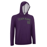 Custom Purple Dark Grey UV-Hoodie