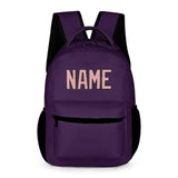 Custom Purple Light Pink Kids Backpack