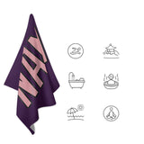 Custom Purple Light Pink Beach Towel