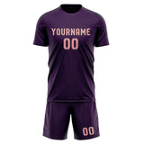 Custom Purple Light Pink Soccer Jersey