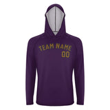 Custom Purple Khaki UV-Hoodie