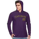 Custom Purple Khaki UV-Hoodie
