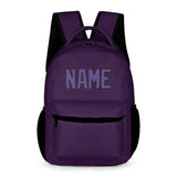 Custom Purple Light Purple Kids Backpack