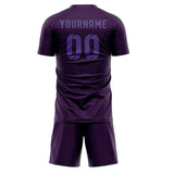 Custom Purple Light Purple Soccer Jersey