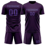 Custom Purple Light Purple Soccer Jersey