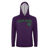 Custom Purple Emerald Green UV-Hoodie