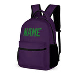 Custom Purple Emerald Green Kids Backpack