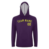 Custom Purple Light Yellow UV-Hoodie