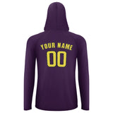 Custom Purple Light Yellow UV-Hoodie