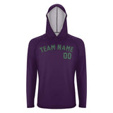 Custom Purple Blue Green UV-Hoodie