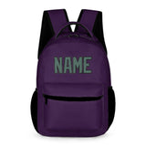 Custom Purple Blue Green Kids Backpack