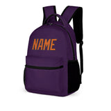 Custom Purple Orange Kids Backpack