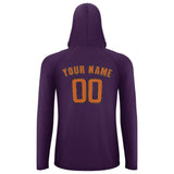 Custom Purple Orange UV-Hoodie