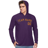 Custom Purple Orange UV-Hoodie