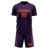 Custom Purple Orange Soccer Jersey