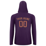 Custom Purple Copper Rose UV-Hoodie