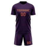 Custom Purple Copper Rose Soccer Jersey