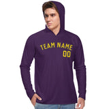 Custom Purple Gold UV-Hoodie