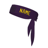Custom Purple Gold Headband