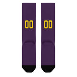 Custom Purple Gold Knee-High Sock
