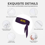 Custom Purple Gold Headband