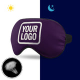 Custom Purple White Sleep Mask
