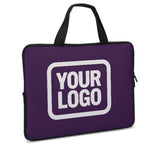 Custom Purple White Laptop Bag