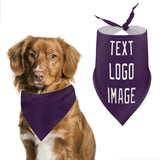 Custom Purple White Pet Scarf