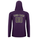 Custom Purple Brown UV-Hoodie